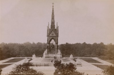 Gesamtansicht des Albert Memorial von English Photographer